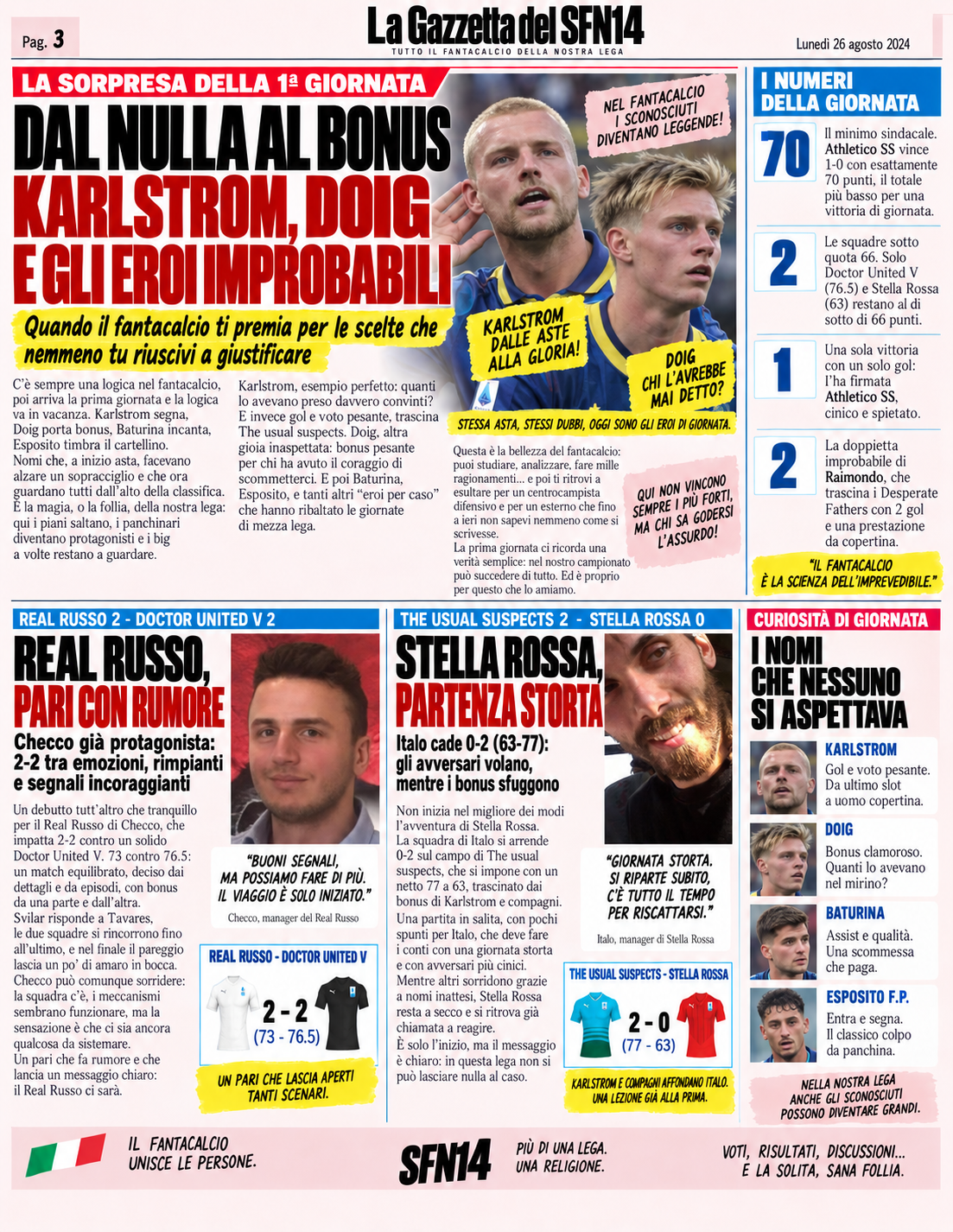 Pagina 3 — Bonus improbabili